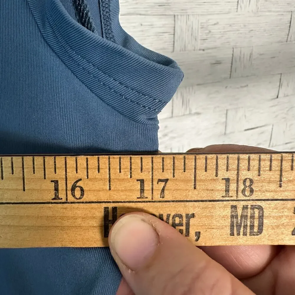 Carve Designs women's athletic top 3/4 zip drawstring side roosted nautical - Picture 7 of 8